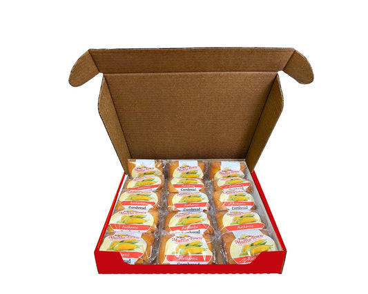 Cornbread Snack Loaves 15 Loaves Per Case - 3 Oz Per Serving Madelines Pantry