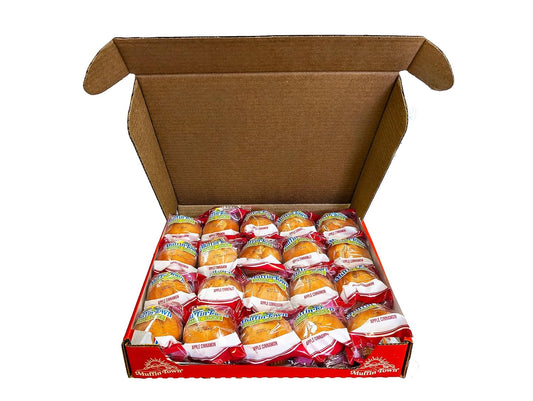 Whole Grain Apple Cinnamon Muffins 1.8 oz. - 20 Muffins Per Box Madelines Pantry