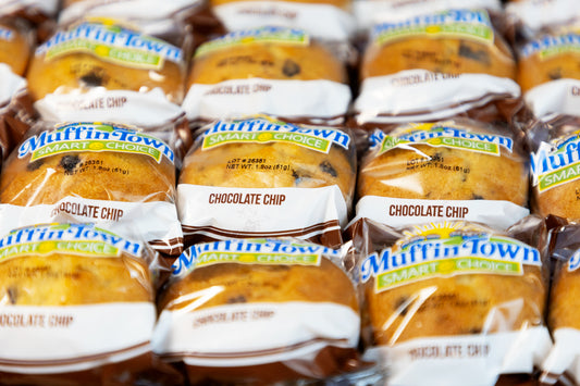 Smart Choice Whole Grain Chocolate Chip Muffins - 1.8 oz. 20 per case Madelines Pantry