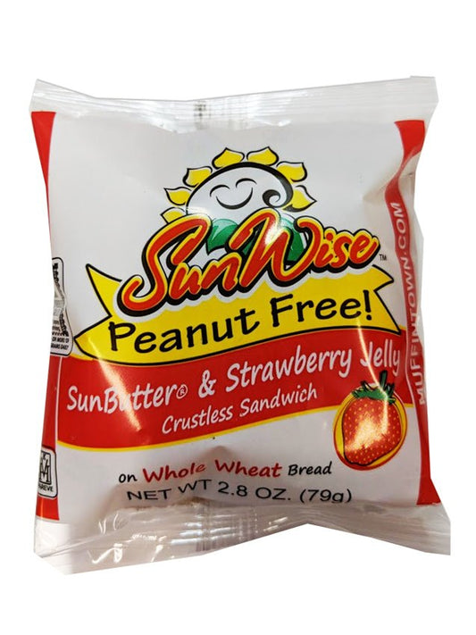 SunWise made with SunButter & Strawberry Jelly Sandwiches (Nut Free) Madelines Pantry