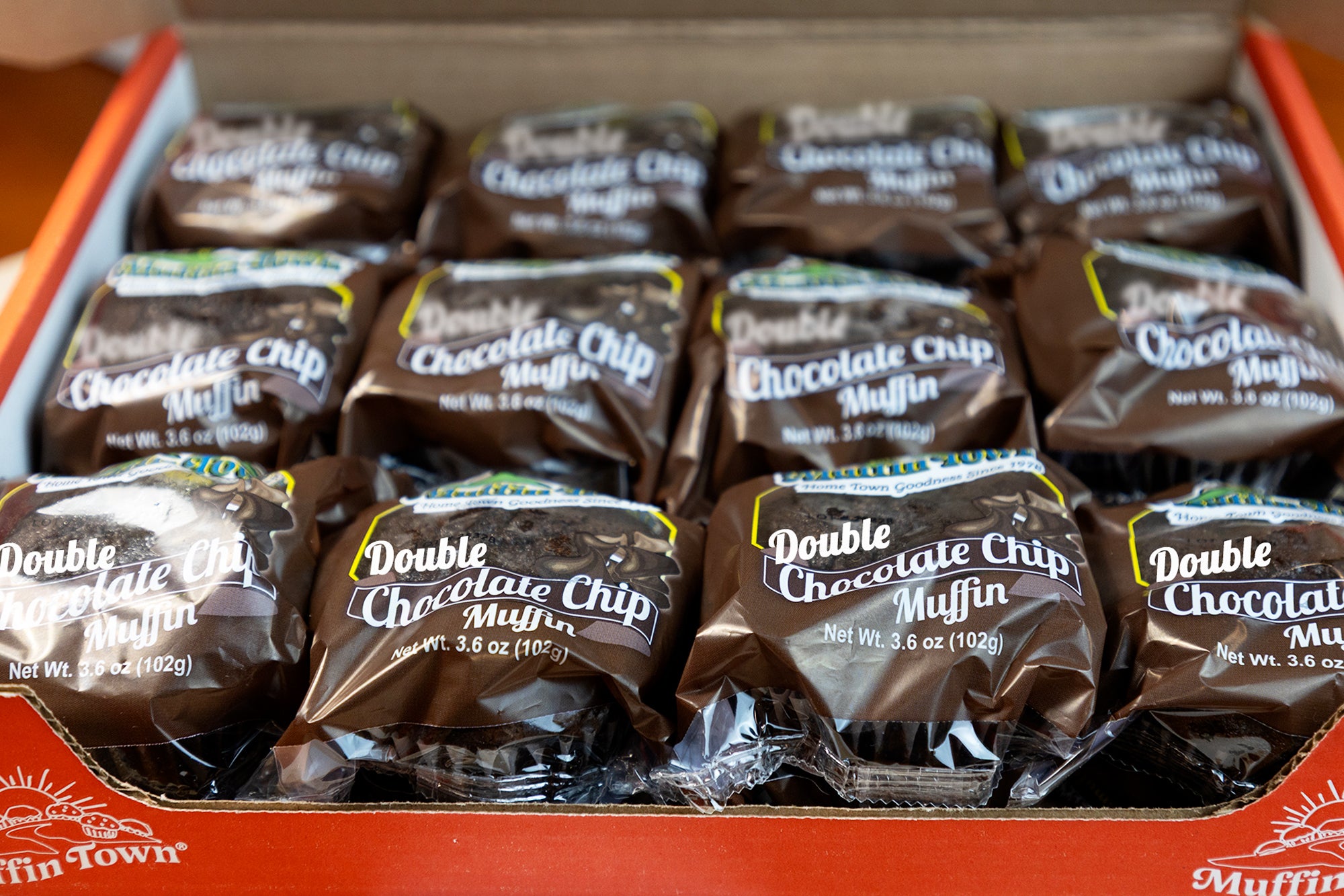 Classic Double Chocolate Chip Muffins 3.6 oz - 12 per case Madelines Pantry