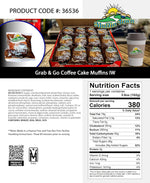 Grab & Go Coffee Cake Muffins IW - 3.6 Oz 12 Muffins Per Case Madelines Pantry