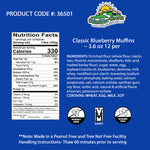 Classic Blueberry Muffins 3.6 oz - 12 per case Madelines Pantry