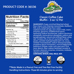 Classic Coffee Cake Muffins - 3.6 oz 12 Per Case Madelines Pantry