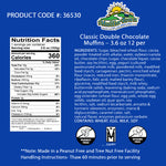 Classic Double Chocolate Chip Muffins 3.6 oz - 12 per case Madelines Pantry