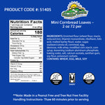 Mini 2 oz. Cornbread Loaves - 72 Loaves Madelines Pantry