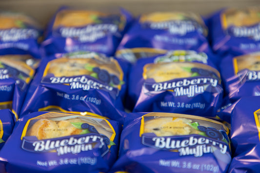 Classic Blueberry Muffins 3.6 oz - 12 per case Madelines Pantry