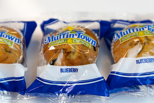 Smart Choice Whole Grain Blueberry Muffins - 72 Count Madelines Pantry