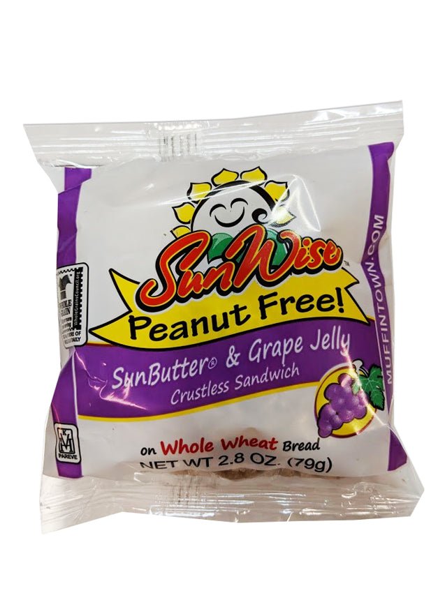 SunWise Sunbutter + Grape Jelly Crustless Sandwiches (Nut Free) Madelines Pantry