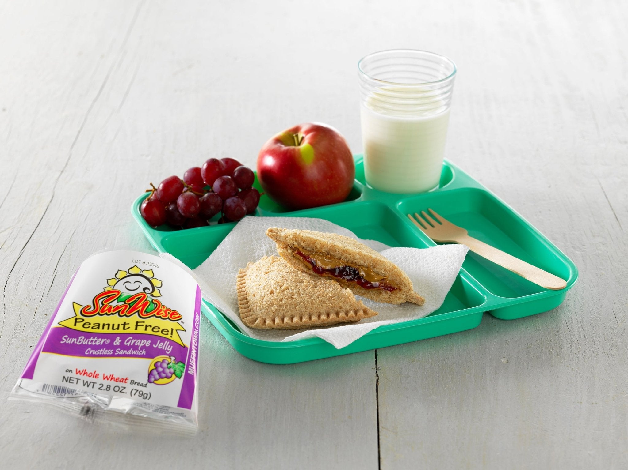 SunWise Sunbutter + Grape Jelly Crustless Sandwiches (Nut Free) Madelines Pantry